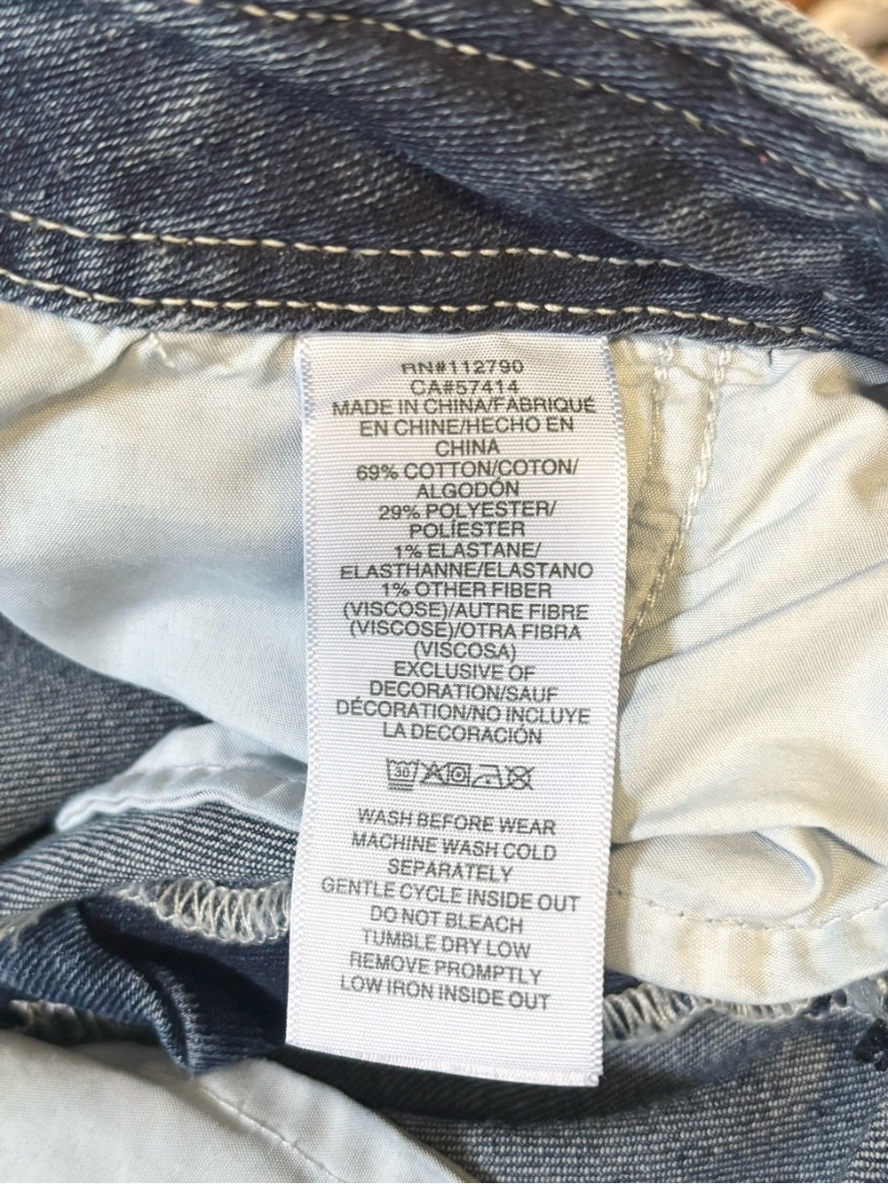 NWT TRUE RELIGION Women's Denim Cargo Jeans Straight Medium Blaze Wash Size 26 - Picture 14 of 16